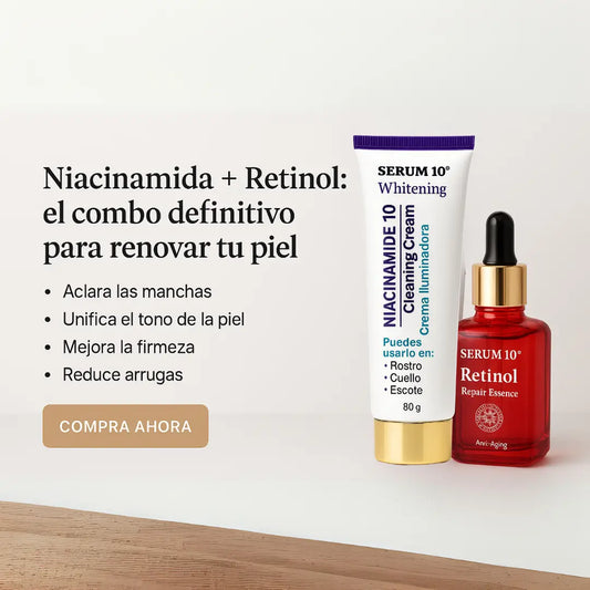 Dúo Radiante Facial: Niacinamida + Retinol, el combo perfecto