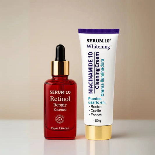 Dúo Radiante Facial: Niacinamida + Retinol, el combo perfecto