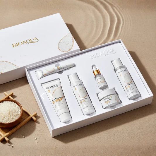Ritual de Arroz BIOAQUA - Kit Facial iluminador de 6 pasos